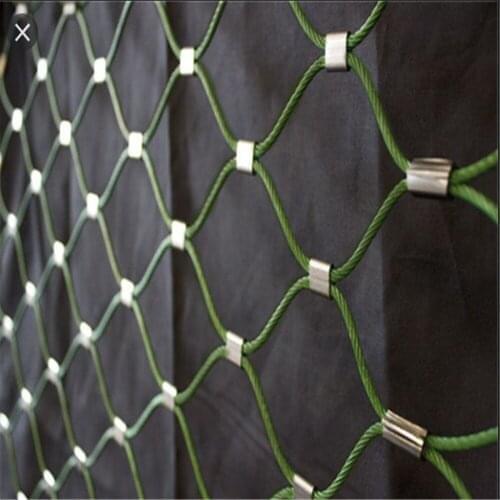 Colored Stainless Steel Wire Rope Ferrule Mesh Network