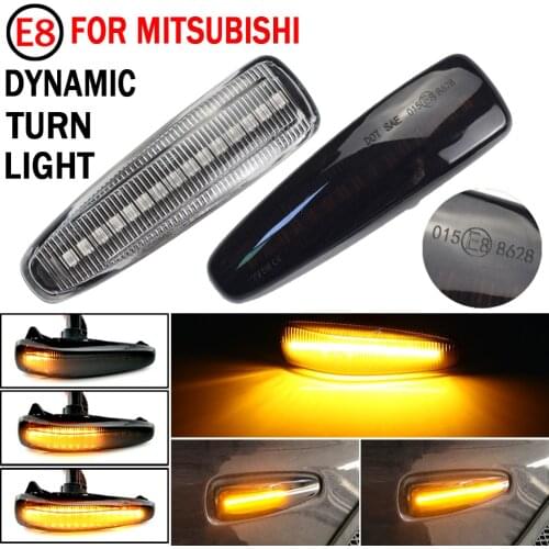 For Mitsubishi Lancer Evolution Evo X Outlander Sport RVR ASX Mirage 2014+ Dynamic LED Blinker Side Marker Turn Signal Lights