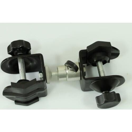 DIY Photo Quick Release Screw Rotated Double C-Clamp for Boom Arm & Light Stand