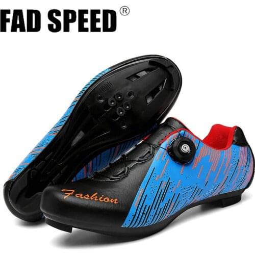 The Latest Flat Self-locking Cycling Shoes Men Road Spd Sneakers Hombre Professional MTB Bike Shoes Triathlon Sapatilha Ciclismo