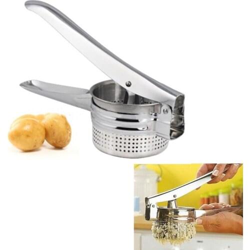Stainless Steel Kitchen Tools Potato Ricer Puree Garlic Presser Mashers Vegetable Fruit Press Maker Gadget Kitchen Accessories