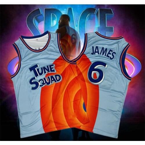 Space Jam 2 embroidery Basketball tune squad #6 Summer Shirt Shorts Vest Movie Cosplay Fashion Sportswear Clothes