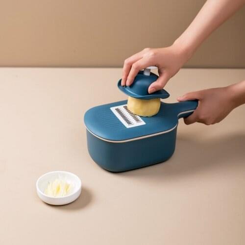 Multi-functional Vegetable Cutter Manual Slicer Potato Grater Carrots With Food Storge Box For Kitchen Accessories