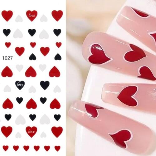 Nail Stickers Smiley Face Love Nail Glue Slider Stars Nail Sticker DIY Design Decorative Nail Art