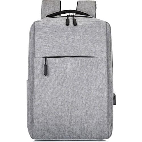New Backpack Cross-border USB Computer Shoulder Backpack Simple Business Leisure Shoulder Bag Computer Bag