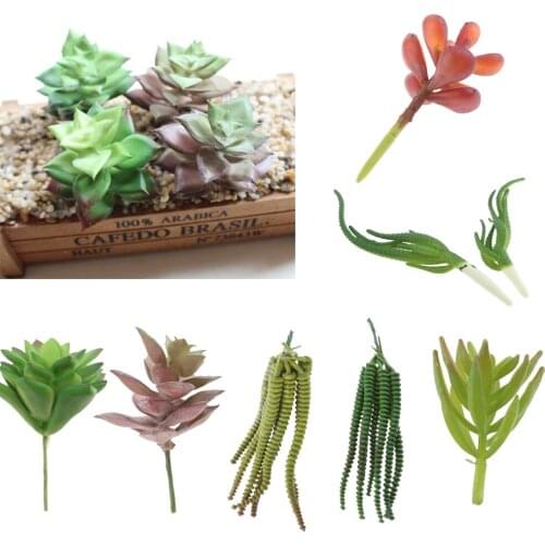 New Style Plastic Family Garden Artificial Succulent Plant Tabletop Decor DIY Materials