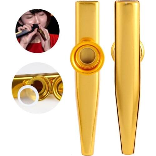 Simple Design Lightweight Kazoo Aluminum Alloy Metal For Guitar Instrument Music Lovers Instrumentve