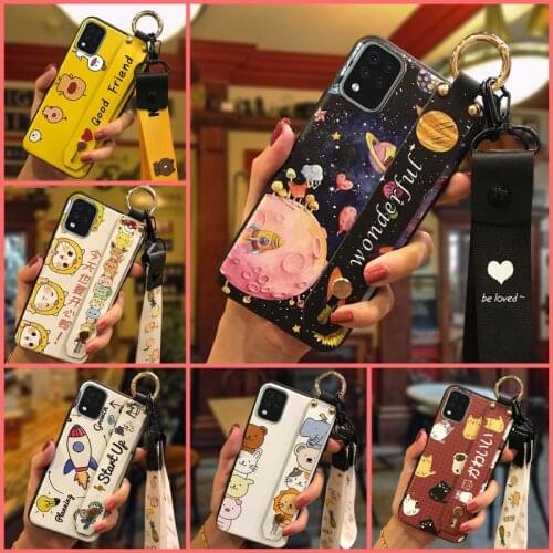 Waterproof New Arrival Phone Case For LG K42 Soft Wrist Strap Anti-knock TPU For Woman Shockproof