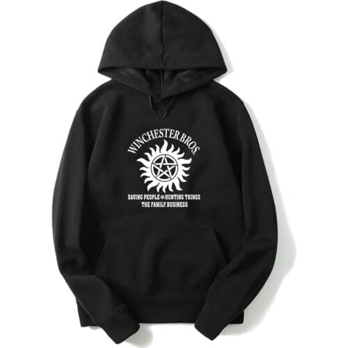 Men Women Kids Supernatural Hoodie Printed Teens Long Sleeve Fashion Casual Teens Cotton Velvet Hoodie Sweatshirts Tops Pullover