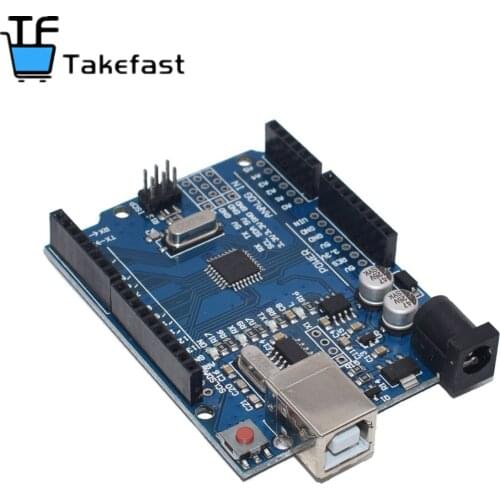 High quality One set UNO R3 (CH340G) MEGA328P UNO R3 + USB CABLE ATMEGA328P-AU Development board XIN DAI