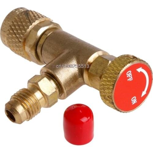 1PC R410 90 Degree Refrigeration Adapter Connector Gauges Hose Refrigerant