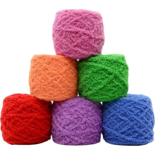 100g/ball Coral Fleece Yarn Towel Thread Scarf Line Soft Cotton Hand Knitting Yarn Chunky Woven Bulky Crochet