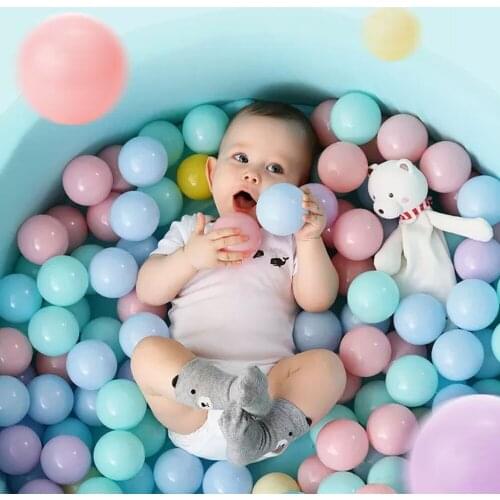 100PCS 5.5cm Children Ocean Ball Eco-Friendly PVC Macaron Colorful Baby Party Swimming Pool Water Ball Tent Sea Wave Ball Toys