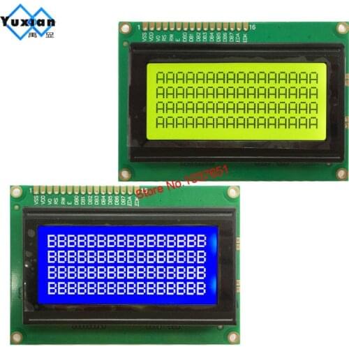 Lcd module 1604 1604A 16*4 charater display yellow green blue 5v b1604A SPLC780D1 free ship