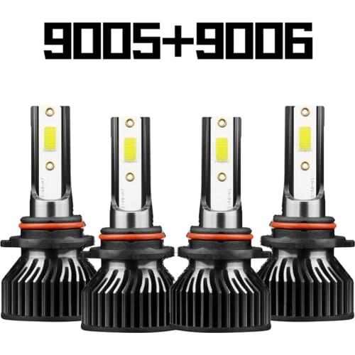 2Pairs 9005 9006 Combo LED Headlight Bulbs Kit High & Low Beam Bulb 6000K
