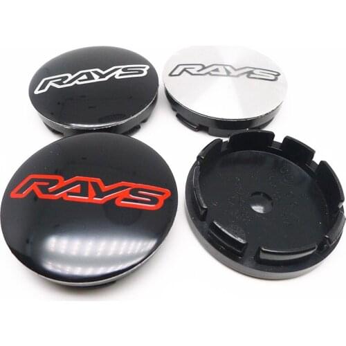 4pcs 56mm For RAYS Wheel Center Hubcaps Cap Emblem Badge Auto Rims Dust-proof Cover Car Styling Accessories
