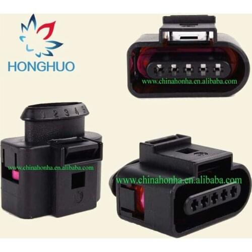 5 pcs 5 pin 1.5mm waterproof female for wiring aviation plastic automobile electrical connector 1J0 973 705