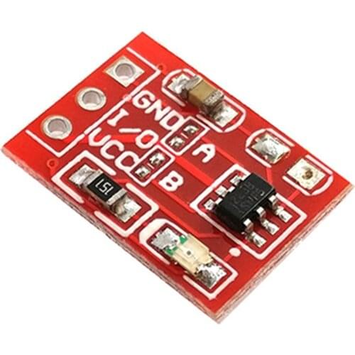 50PCS/LOT NEW TTP223 Touch button Module Capacitor type Single Channel Self Locking Touch switch sensor