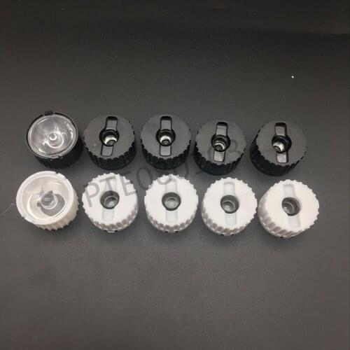 50pcs 20mm 5 10 15 30 45 60 90 120 Degree LED Lens Reflector For 1W 3W 5W High Power LED Lamp Light