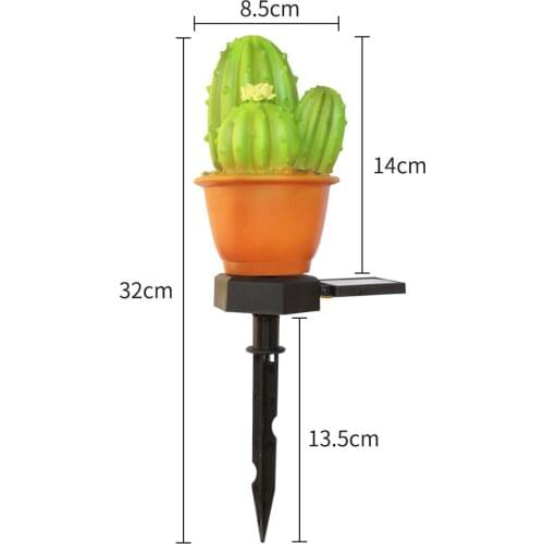 Pineapple Cactus Solar Path Light Solar Garden Stake Light Ground Light Solar Lawn Lamp For Garden