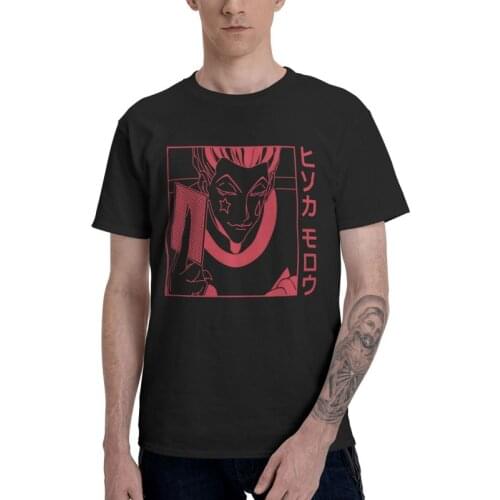 X Hunter Hunter Hisoka Morow T-shirt Men Fashion T Shirt Short Sleeve Japan Anime Manga Hxh Tshirts Cotton Tee Tops Clothing