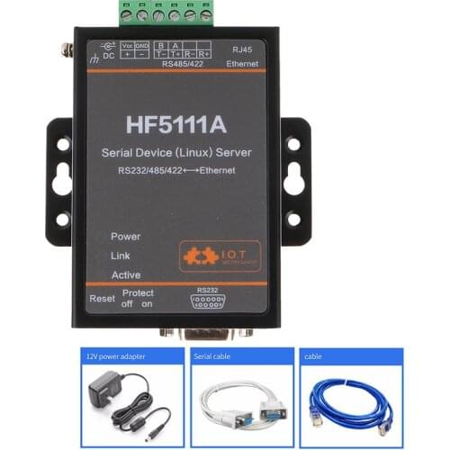 Hanfeng serial server Modbus TCP/RTU inter-transfer 232/485/to Ethernet Linux serial port HF5111A