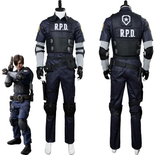 Remake Leon Scott Kennedy Cosplay Costume Whole Outfit Adult Men Women Halloween Carnival Costumes Custom Made