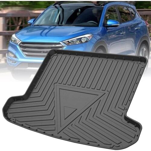 TPE Trunk Mat For Hyundai Tucson 2015 2016 2017-2020 Car Waterproof Non-Slip Custom Rubber 3D Cargo Liner Accessories