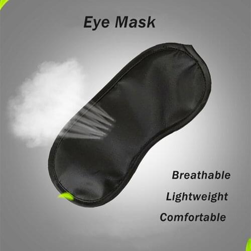 3PCS Natural Sleeping Eye Mask Women Men Soft Portable Sleep Snoring Polyester Cotton Eye Cover Sleeping Mask