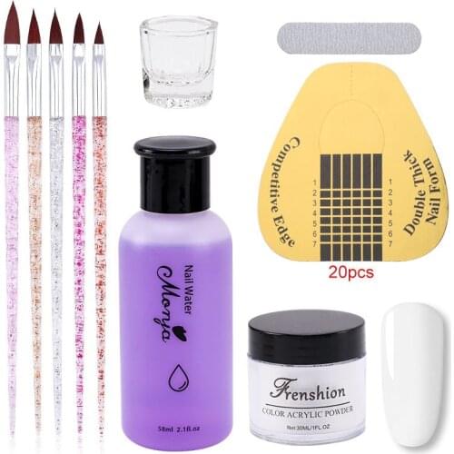 30Ml Acrylic Powder Nail Kit 58ml Acrylic Liquid Art Manicure For Extension 3D Nail Tips Professional Nail Supplies