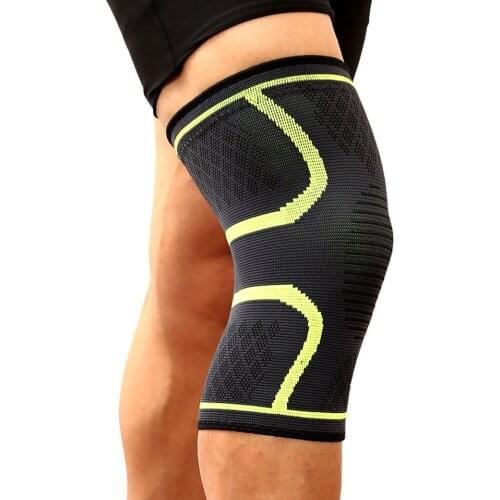 Running Cycling Knee Support Fitness Braces Elastic Nylon Sport Compression Knee Pad Sleeve for Basketball Volleyball