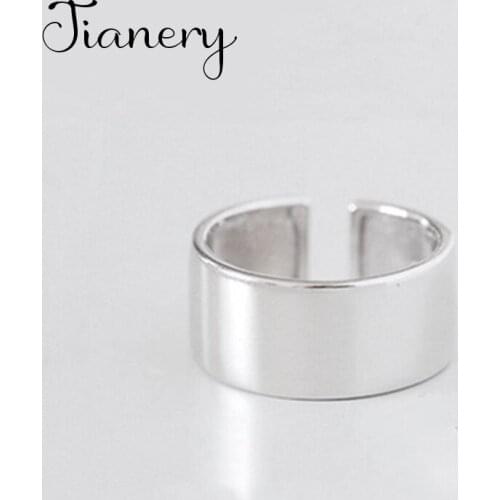 New Hot Gothic Smooth Round Rings For Women Wedding Rings Ladies Accessories Fashion Charm Jewelry Wholesale 2021