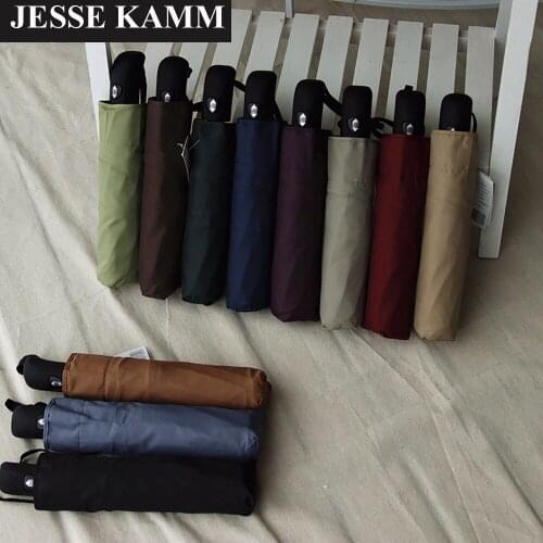 2016 New Arrive Men Women High Quality Strong Rain Compact Three Folding Fully Automatic Windproof Anti-UV Fashion Umbrellas