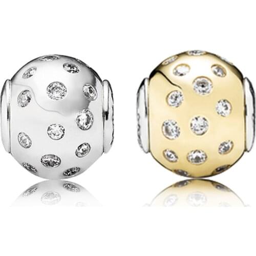 Original Genuine 100% 925 Sterling Silver Hollowed Out Pattern Charm Bead Fit Collocation DIY Bracelet E Series2 Jewelry