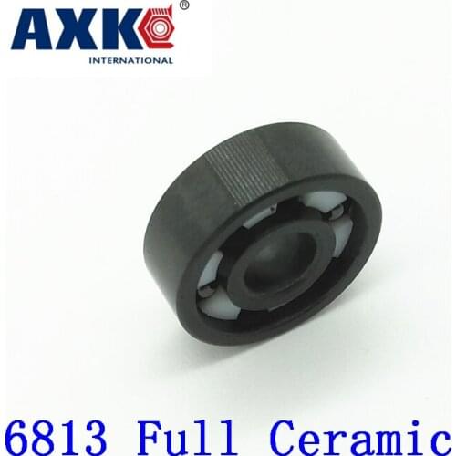 2021 Real Rolamentos Axk 6813 Full Ceramic Bearing ( 1 Pc ) 65*85*10 Mm Si3n4 Material 6813ce All Silicon Nitride Ball Bearings