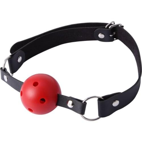 SM Open Mouth Gag Harness Oral Fixation Nylon Band Ball Mouth Plug Adult Restraint Slave Bondage Sex Toys for Couples