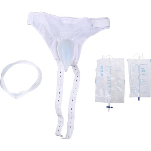 Male Female Silicone Urine Collector,Elderly Urinary Incontinence Urine Bag DropShipping
