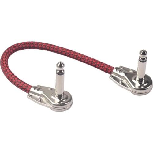 Guitar Patch Cable XLR M to M 20cm Instrument 6.35 Mm for Effects Pedals