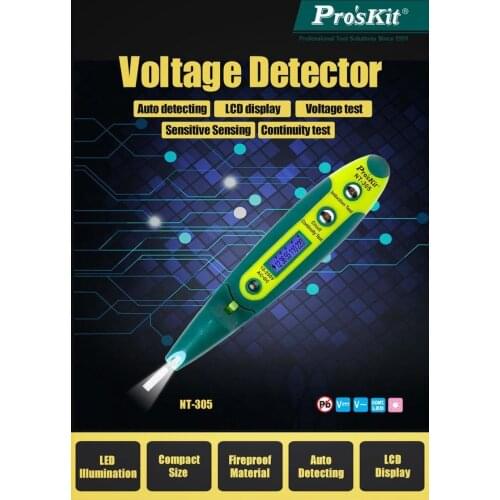 Proskit NT-305 multi-function test electric pen electroscope induction digital display digital induction electric pen