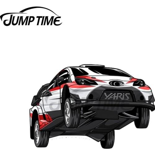 Jump Time 13 x 9cm For WRC Rally GR yaris Pjrstudio Racing JDM Car Stickers Decal Cartoon Graphics Occlusion Scratch Decoration