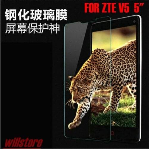 Explosion-proof Tempered Glass Screen Protector For ZTE V5 V5s S251 U9108 Glass Protective Film 2.5D 9H For ZTE V5 Red Bull 5"