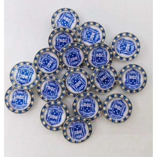 10pcs Blue 1920 Zeta Phi Beta Starry Rhinestone Charms Women DIY Jewelry Accessories
