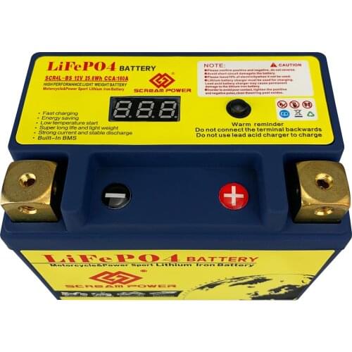 12V 4L-BS 2Ah CCA 160A Lithium Phosphate Motorcycle Motor Starter Battery 12V LiFePO4 Scooter Engine Battery LFP