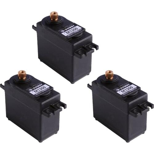 3pcs K-power M1300 13kg torque metal gear servo/Analog waterproof RC servo for cars/servo for toys&hobbies