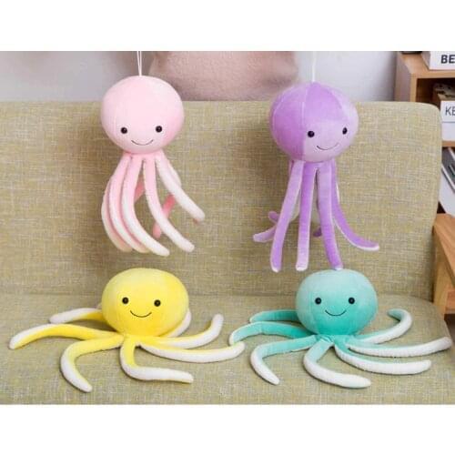 30cm Colorful Cute Octopus Plush Toys Soft Cartoon Animal Octopus Stuffed Doll Window Pendant Bedroom Decoration Kids Best Gifts
