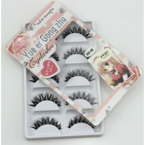 5 Pairs/set New Natural Long Cross Soft Flase Eyelashes Comfortable Thick Fake Eye Lashes Extension Cosmetic Beauty Tools