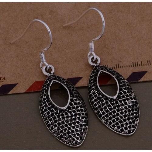 AE677 Hot sterling earrings , fashion jewelry , simple ellipse /cufallma behajvoa silver color