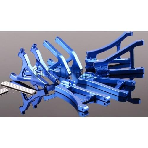2Pc Aluminum Front OR Rear Lower Upper Suspension Arm 7031 7032 Upgrade Parts for Rc Short Truck Car Traxxas 1/16 Slash 4WD 1:16
