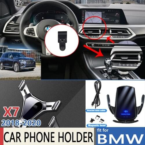 Car Mobile Phone Holder for BMW X7 G07 2018 2019 2020 Stand Telephone Support Bracket Accessories for Iphone Huawei LG Xiaomi