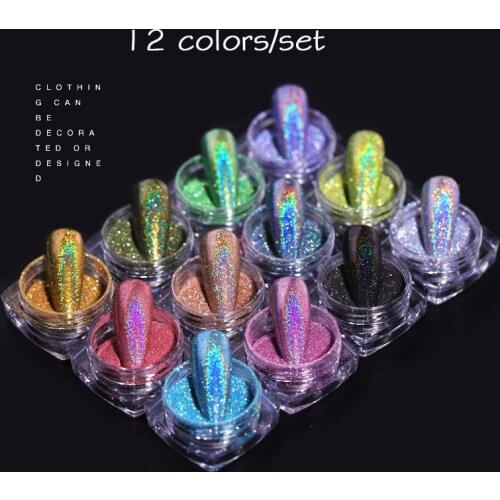 Nail Glitter Powder Set Sequin Mixed Mirror Powder Polishing Makeup Manicure Shining Paillette Nail Art Decorations Nail Powder